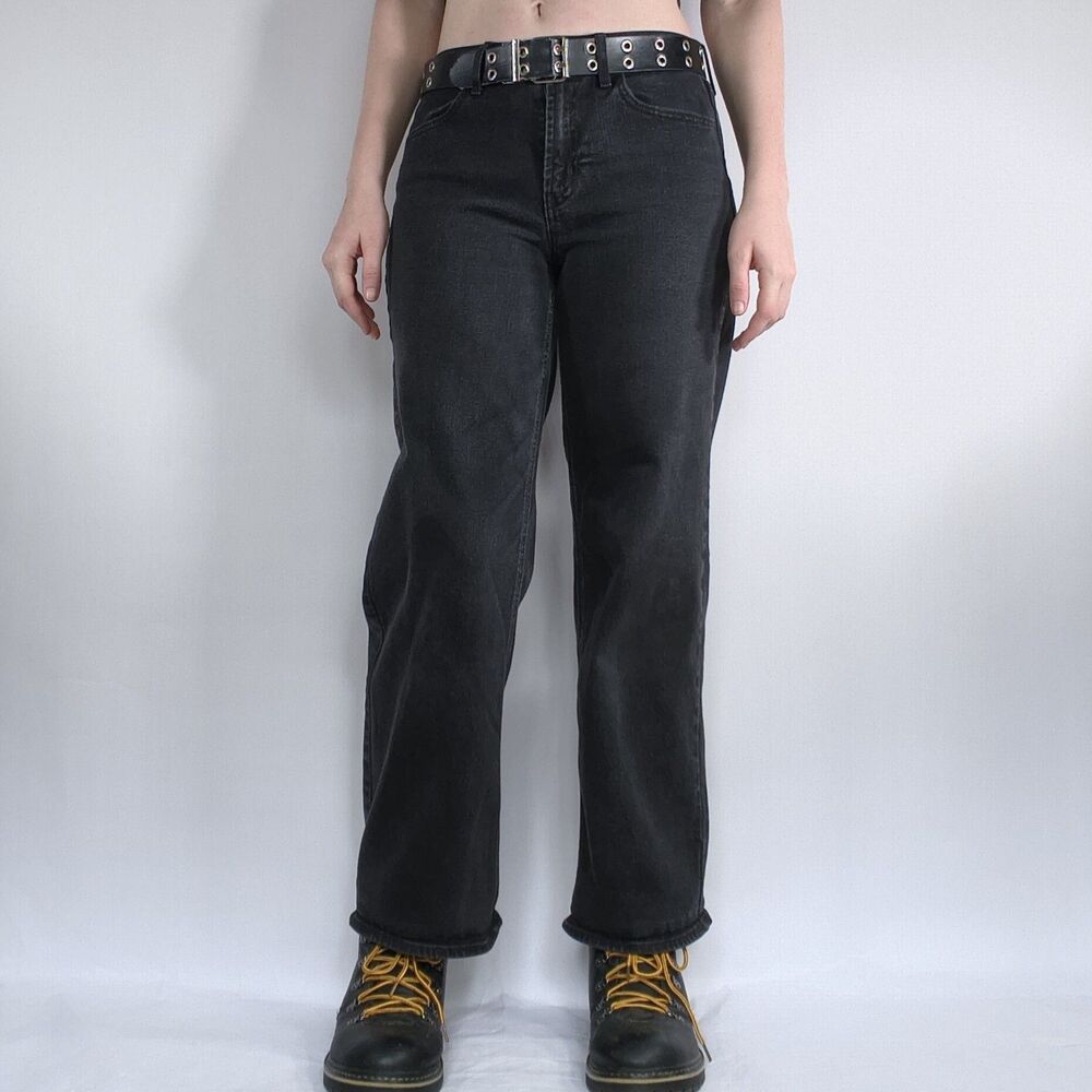 Mid Rise Baggy Wide Leg Jeans
